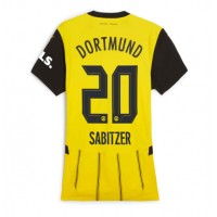 Fotballdrakt Dame Borussia Dortmund Marcel Sabitzer #20 Hjemmedrakt 2024-25 Kortermet